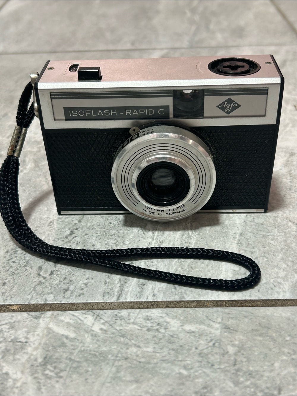 Vintage 1960s Agfa Isoflash Rapid C Camera Isitar Lens Germany Untested